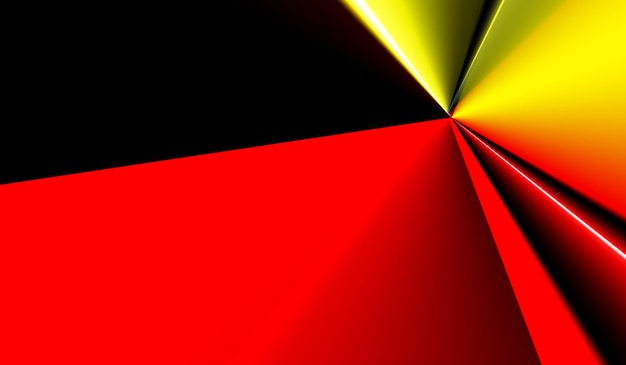 Foto espectro de geometría blanco negro amarillo rojo