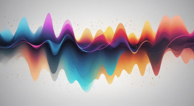 Foto espectro sonoro abstracto fondo de ondas sonoras
