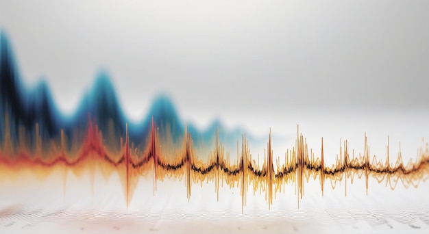 Espectro sonoro Abstracto Fondo de ondas sonoras