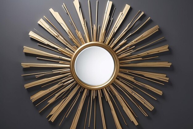 El espejo contemporáneo de Sunburst como punto focal