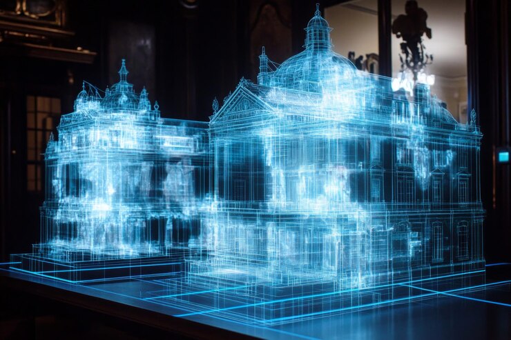 Foto el espejo de la realidad tecnología gemela digital