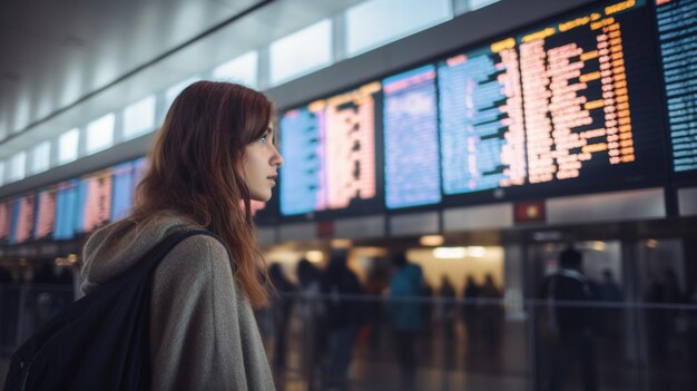 À espera da partida no aeroporto foto de alta qualidade