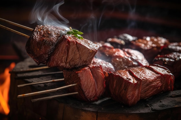 Brasa Espeto & Cia - 🍢 Espetinho de Picanha uma explosão de sabor. Nossos  espetinhos já estão na brasa esperando por você, temos várias opções de  espetinhos e acompanhamentos, venha saborear o