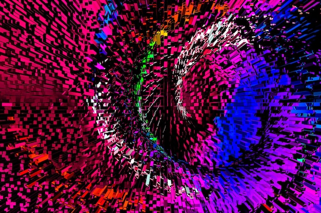 Espiral colorida espiral giratoria circular abstracta