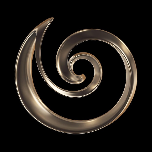 Una espiral con un fondo negro y la palabra espiral en ella