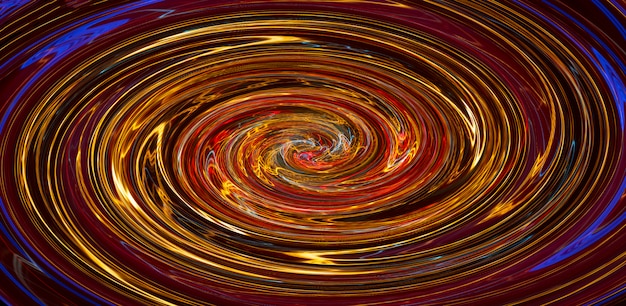 Espiral naranja brillante. Fondo abstracto.