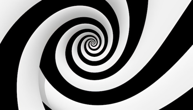 Foto espiral preto e branco símbolo visual abstrato design de anúncio ilustrações de estoque no estilo do surreal