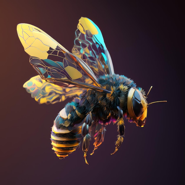 Espíritu animal Abeja AI generativa