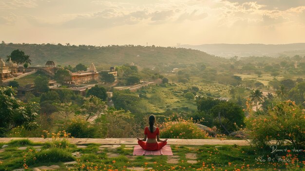 Foto la espiritualidad de la india el yoga