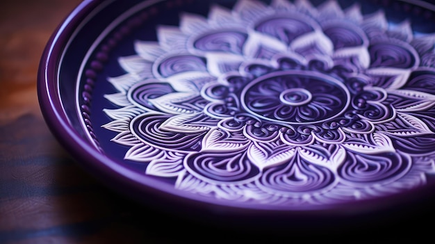 Espiritualidad mandala púrpura