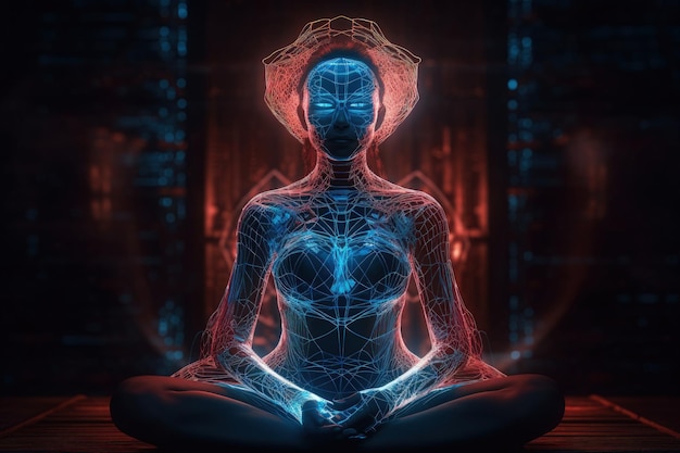 Espiritualidade pacificadora Conceito de meditação e prática espiritual expansão dos chacras da consciência e ativação do corpo astral inspiração mística imagem chacra humano