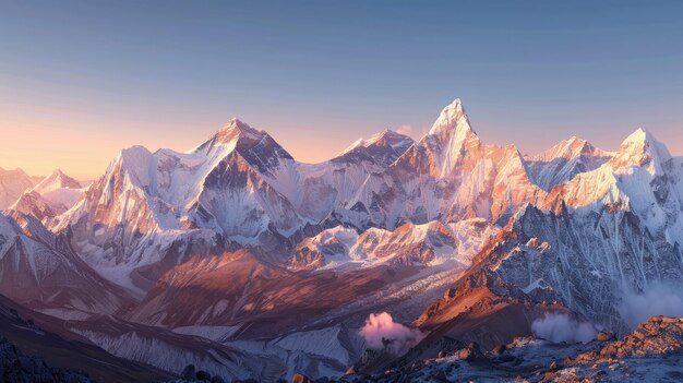 El esplendor del amanecer en el Himalaya