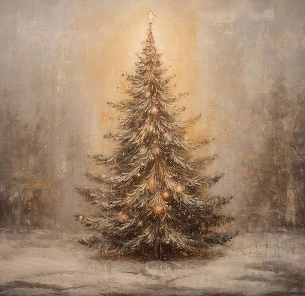 El esplendor de los árboles de Navidad en la encantadora nostalgia