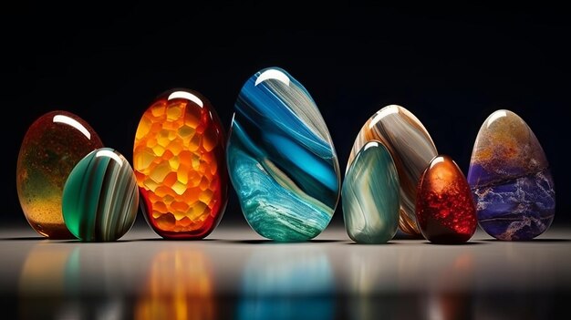 Esplendor cativante Uma coleção hipnotizante de bolas de vidro
