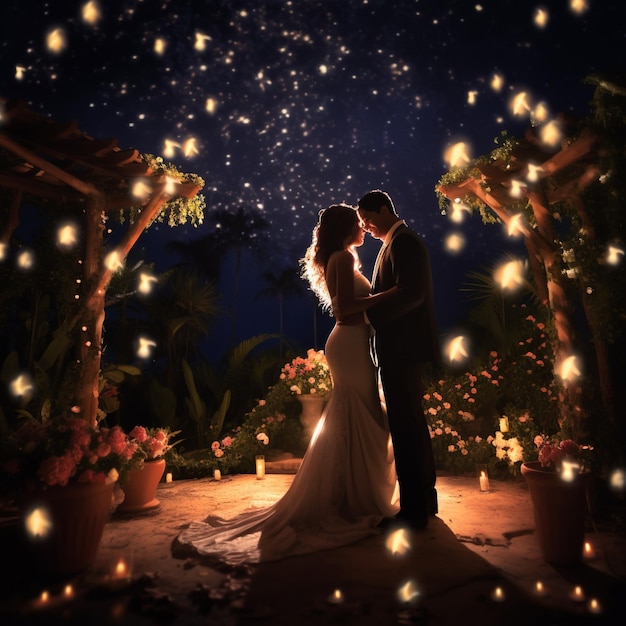 Esplendor Celestial, um casamento ao ar livre iluminado pelas estrelas