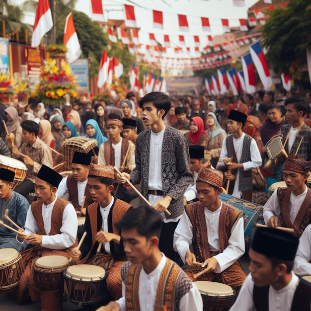 Foto esplendor cultural desvelado navegando pelas celebrações e estilo de vida da indonésia