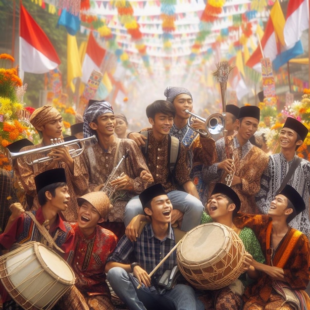 Foto esplendor cultural desvelado navegando pelas celebrações e estilo de vida da indonésia