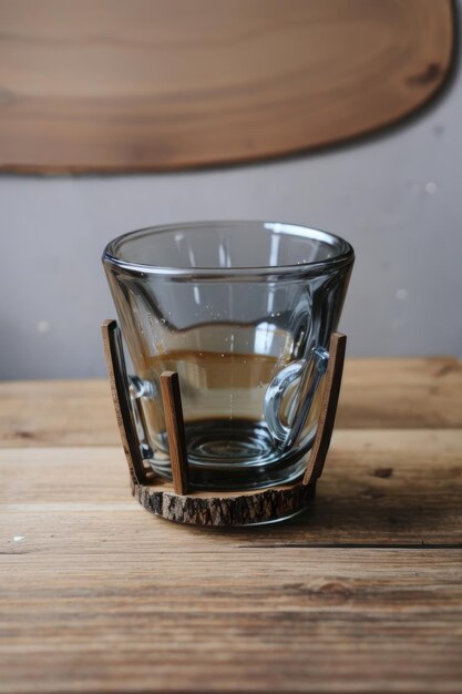 Espresso im Glas auf dem Tisch