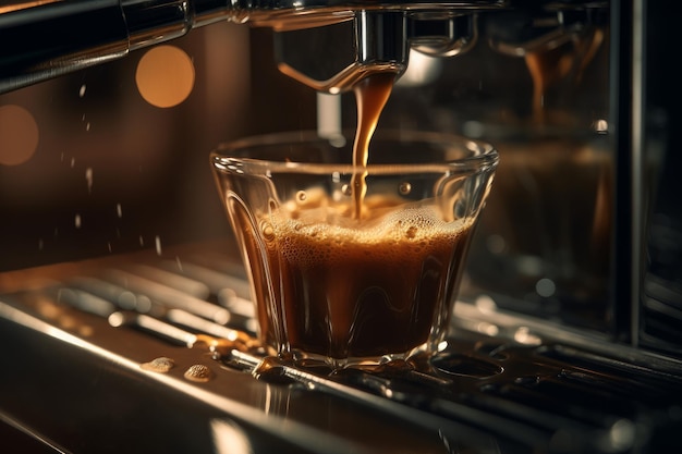 Espresso Kaffeeglastasse Generate Ai