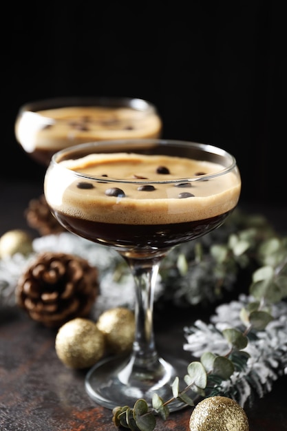 Espresso martini cóctel delicioso alcohol bebida postre cóctel