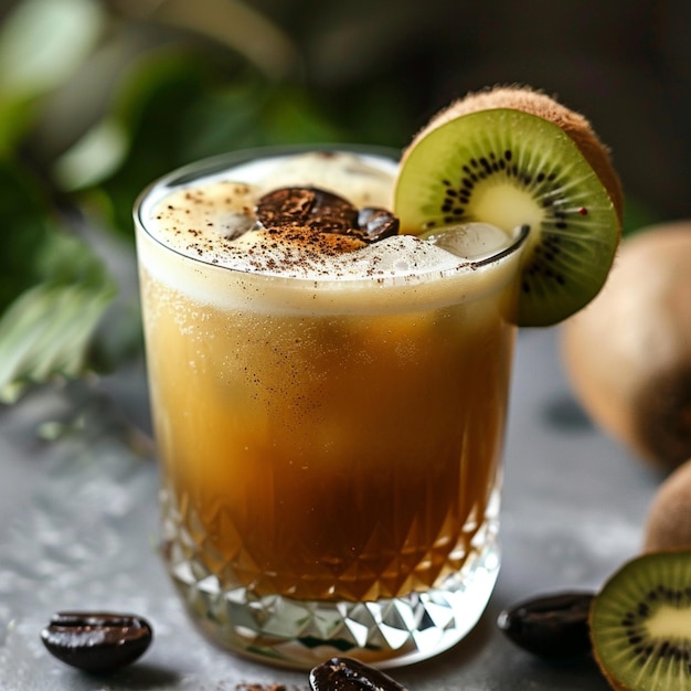 Espresso tónico de kiwi