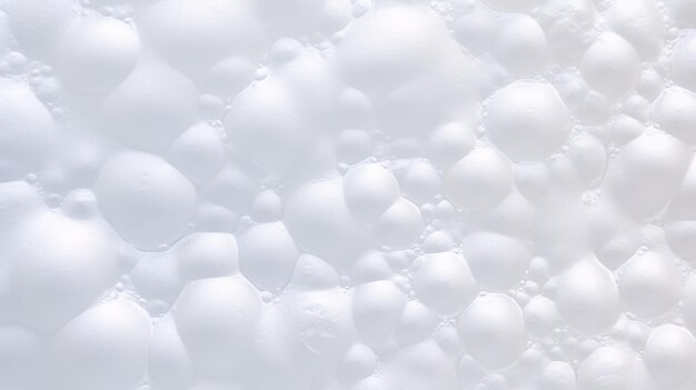 Foto espuma blanca de espuma de jabón con una textura abstracta