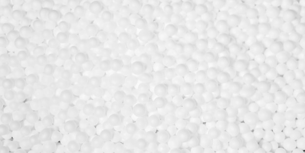 Espuma de bola de poliestireno branco bola gota de isopor máquina para caixa de embalagem de material frágil, decoração de fundo de textura de plástico