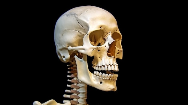 Esqueleto humano de IA generativa