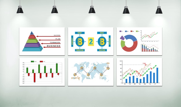 Foto esquema de desarrollo empresarial