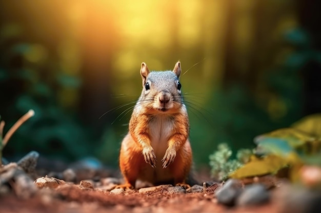Esquilo no habitat