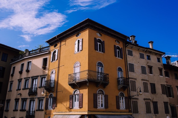 Esquina de la casa al estilo italiano.