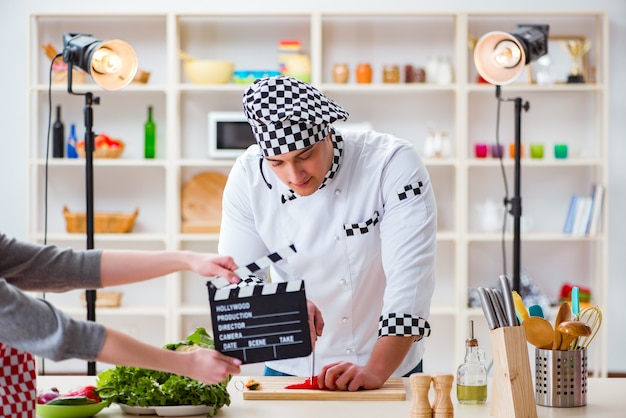 Essen kochen TV-Show im Studio