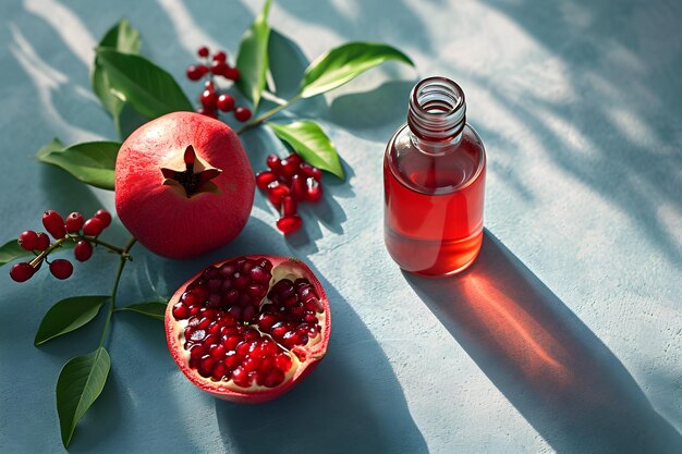 Essenz der Erneuerung Granatapfel Aromatherapie für eine erfrischende Erfahrung Generative KI
