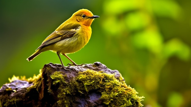 Esta foto captura as maravilhas da vida das aves na natureza A ave é mostrada em seu habitat natural, cercada por uma vegetação exuberante e belas paisagens É um lembrete da beleza e da diversidade da vida