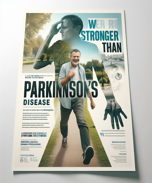 Foto esta ilustração 3d é feita para o dia de parkinson