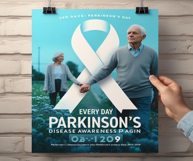 Foto esta ilustração 3d é feita para o dia de parkinson