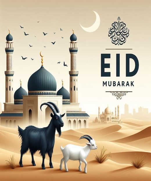 Foto esta ilustração é feita para o mega evento islâmico eid ul adha