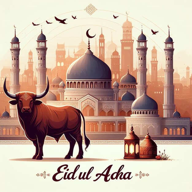 Foto esta ilustração é feita para o mega evento islâmico eid ul adha