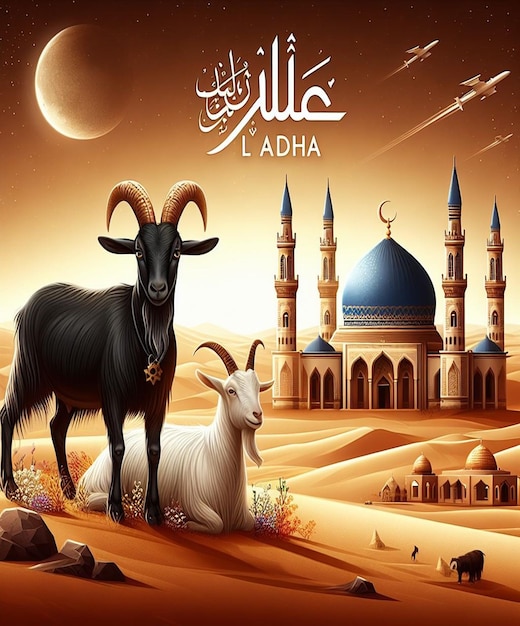 Esta ilustração é feita para o Mega Evento Islâmico Eid Ul Adha