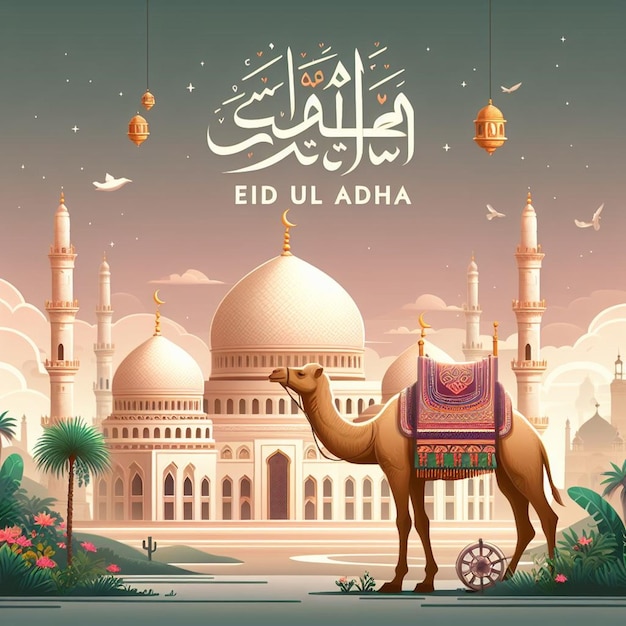 Esta ilustração é feita para o Mega Evento Islâmico Eid Ul Adha