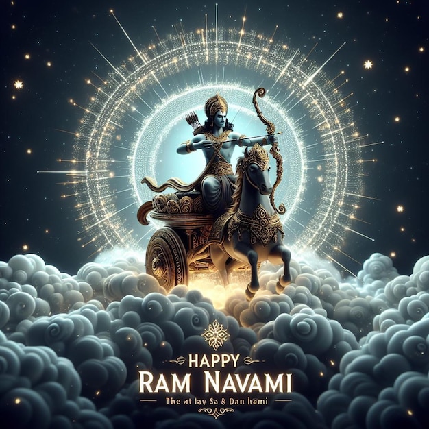 Esta ilustração é gerada para eventos mitológicos como Ram Navami Janmashtami Dussehra