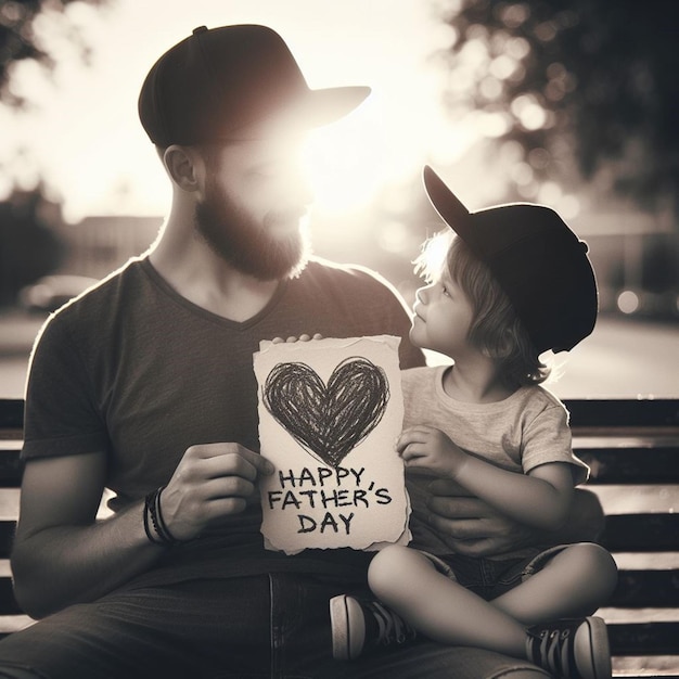 Foto esta ilustração é ilustrada para o feliz dia dos pais