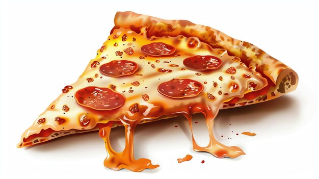 Esta imagem deliciosa de uma pizza de pepperoni fará com que as vossas papilas gustativas dancem