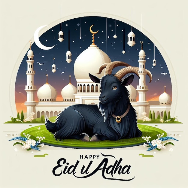 Esta imagem é criada para eventos islâmicos como o Eid ul Adha