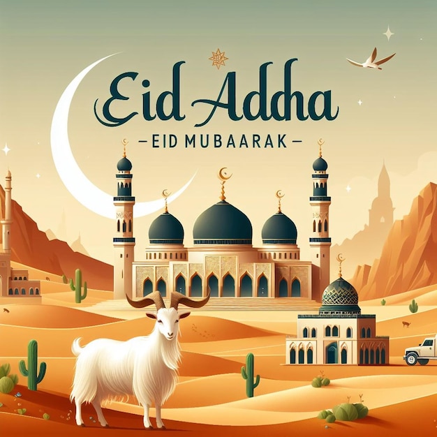 Esta imagem é criada para eventos islâmicos como o Eid ul Adha