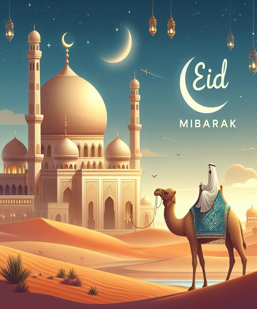 Esta imagem é criada para eventos islâmicos como o Eid ul Adha