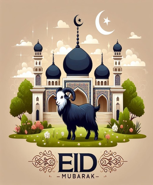 Esta imagem é criada para eventos islâmicos como o Eid ul Adha