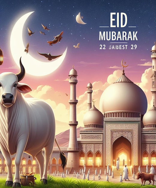 Esta imagem é criada para eventos islâmicos como o Eid ul Adha