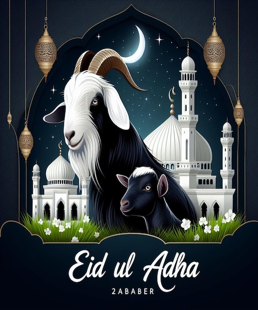 Esta imagem é criada para eventos islâmicos como o Eid ul Adha