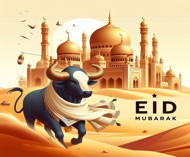 Esta imagem é criada para eventos islâmicos como o Eid ul Adha